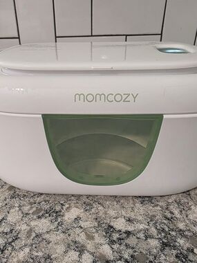 Momcozy White and Green Baby Wipe Warmer